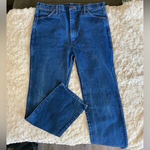Wrangler Mens Cowboy Cut Slim Fit‎ Jeans Blue Denim 936DEN Western 38X34